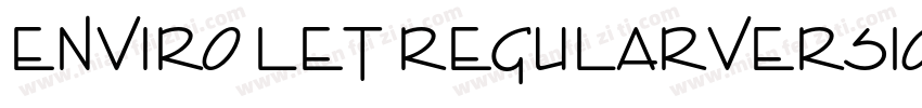 Enviro LET RegularVersion 076字体转换